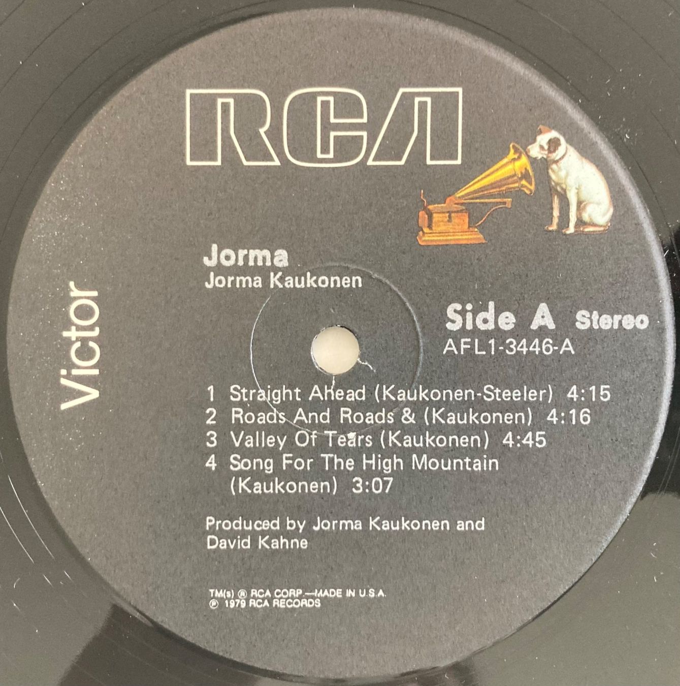 Dischi in vinile: JEFFERSON AIRPLANE / JORMA KAUKONEN - JORMA – Usato da Poliez-Pittet venduto da Newtown-Records 2