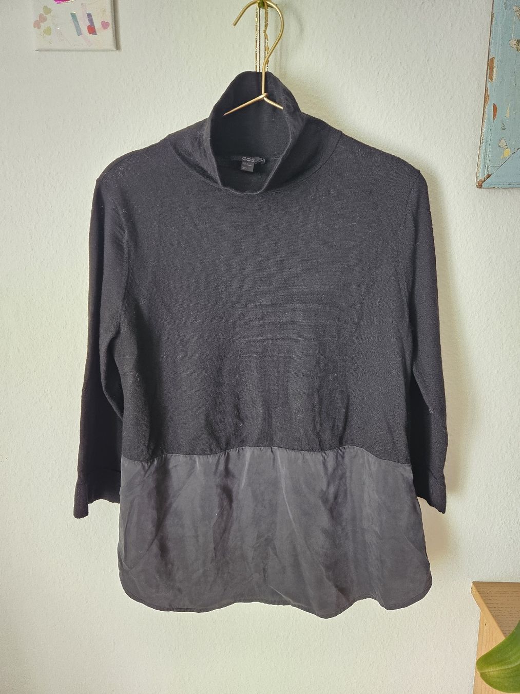 Cos Maglioni & Felpe: COS Rollkragenpullover, Wolle/Seide, Schwarz, Gr. S – Usato da Basel venduto da lar_7c62 3