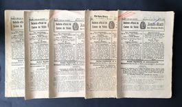 5 bulletins officiel du Canton du Valais,  Amts-Blatt, 1932