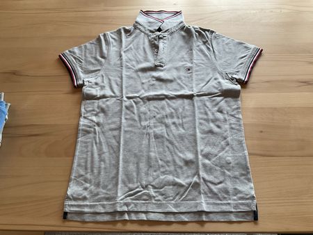 Original Tommy Hilfiger Poloshirt Gr. M / grau