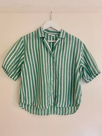 Hemdbluse aus Leinen von Uniqlo