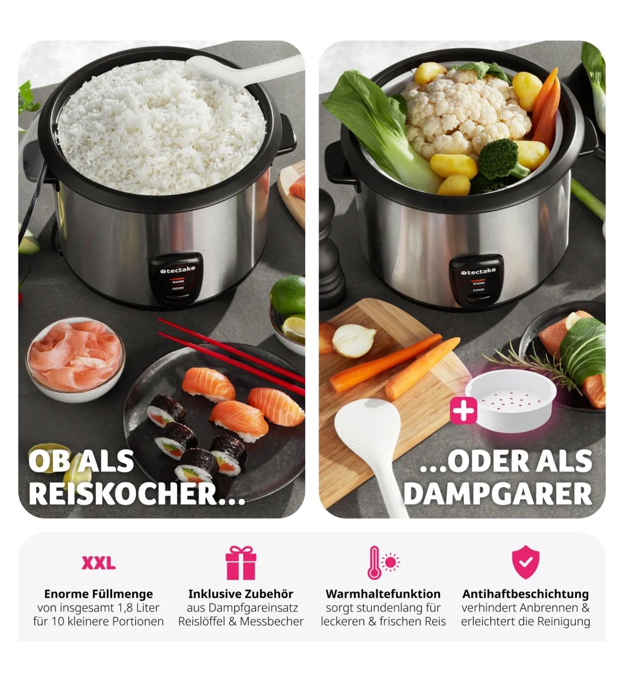 Elettrodomestici da cucina: neuer Reiskocher mit Beule – Nuovo (secondo la descrizione) da Necker venduto da liq24 1