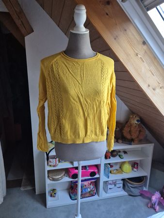 Pullover ONLY Baumwolle gelb Grösse M guter Zustand