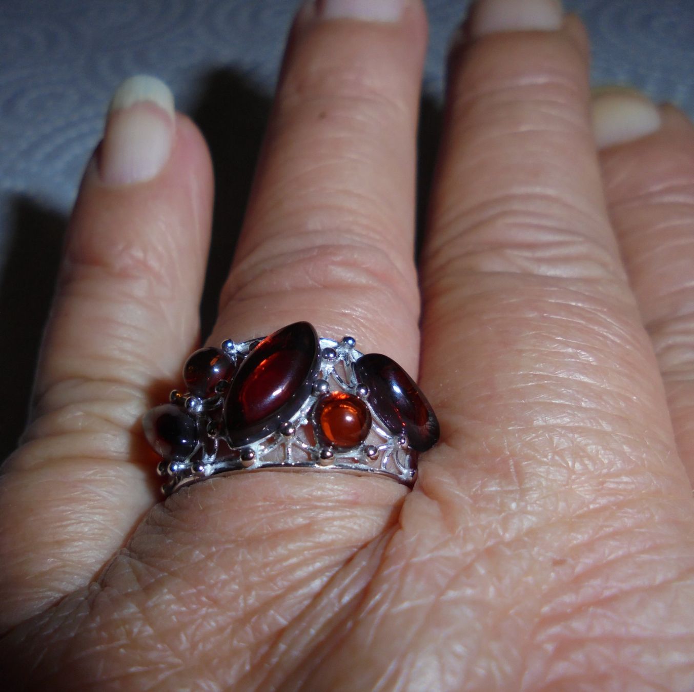 Anelli: Echtschmuck: Silberring 925er Baltischer Bernstein (53) – Nuovo (secondo la descrizione) da Zuchwil venduto da maumauchi 4