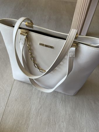 Love Moschino Handtasche Weiss/Gold