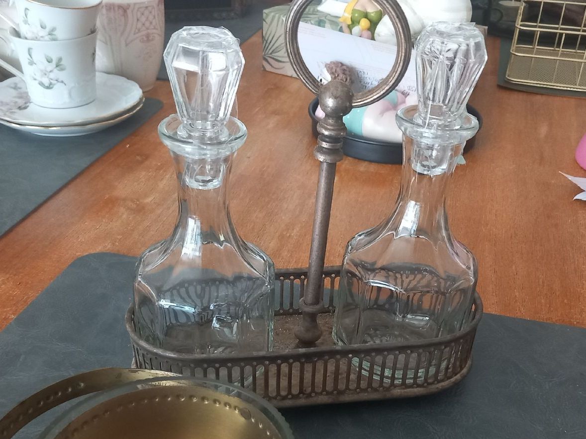 Bicchieri: Oel & Essig Menage mit Schäli / Vintage – Usato da Aegerten venduto da gismolini 1