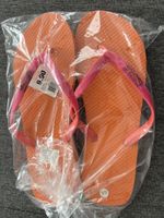 Orange Flipflops, Grösse 38/39, neu