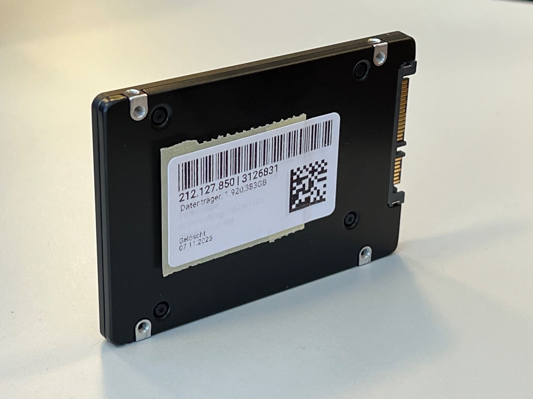 Samsung Dischi rigidi: Samsung PM893 1.92TB Enterprise SATA SSD | NAS/Server – Usato da Martigny venduto da der_reisende 2