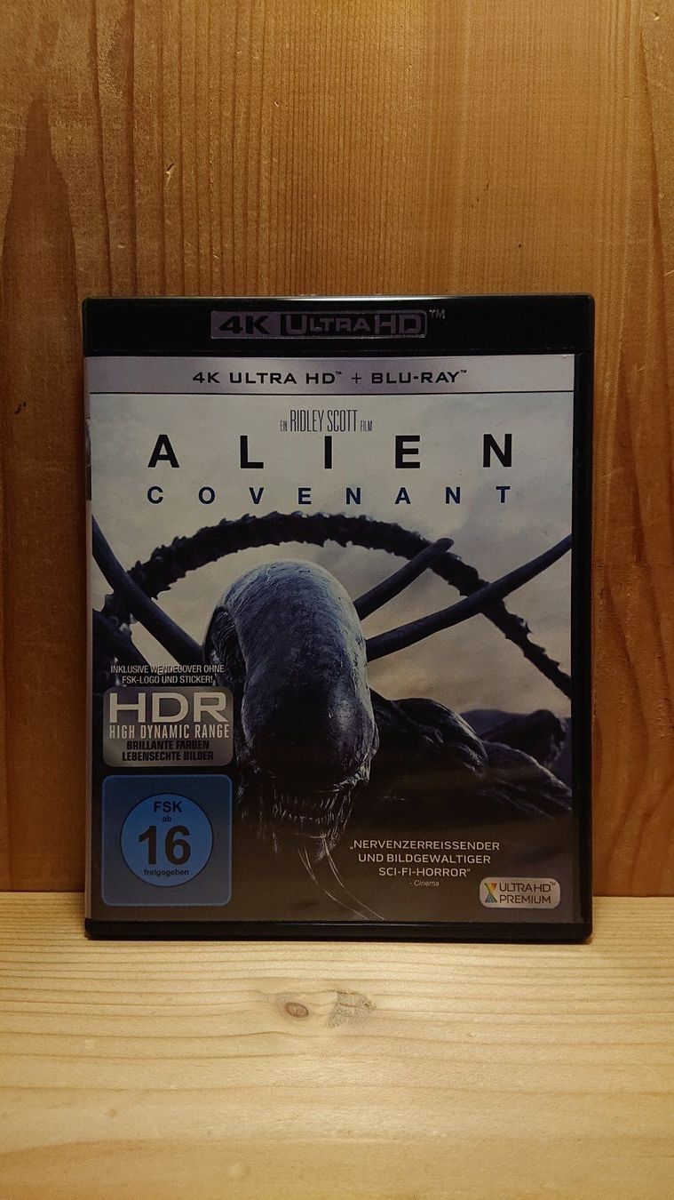 Alle DVDs: ALIEN COVENANT 4K Ultra HD Blu-Ray – Gebraucht aus Wilderswil von