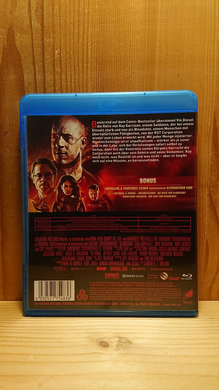 Tutti i DVDs: BLOODSHOT Blu-Ray DC mit Vin Diesel – Usato da Wilderswil venduto da Exebub 1