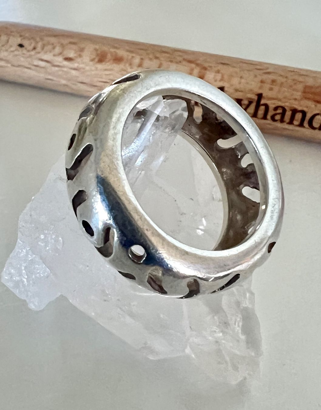 Anelli: Designer Silberring 925 mit Ornament-Durchbruch Gr. 53 – Usato da Ruswil venduto da artbyhand 3