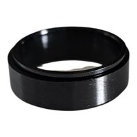 Edler Spinner-Ring in Matt-Schwarz Gr. 62