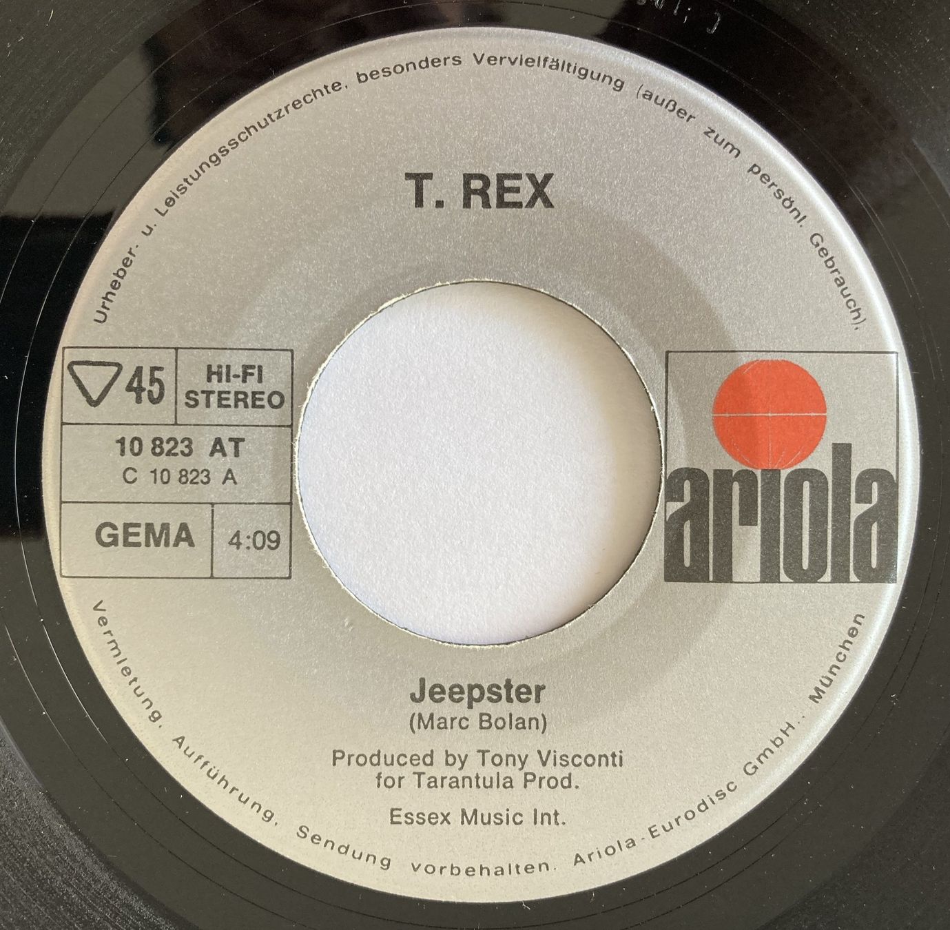 Dischi in vinile: T. REX - JEEPSTER – Usato da Bottens venduto da hotter-than-hell 2