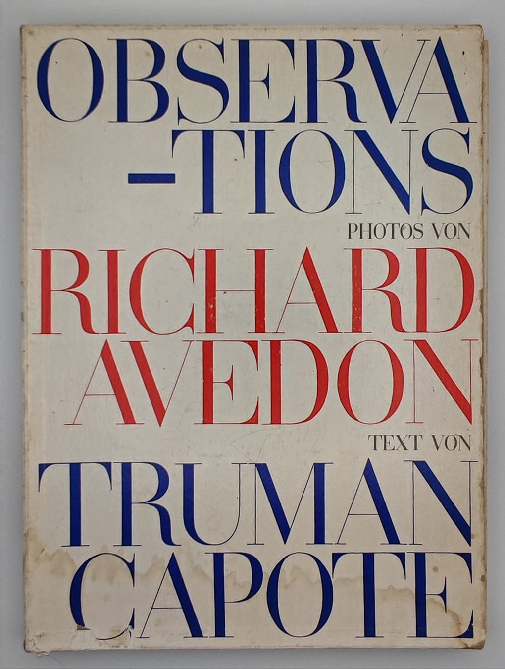 Libri: Observations. – Usato da Goldach venduto da Gaip