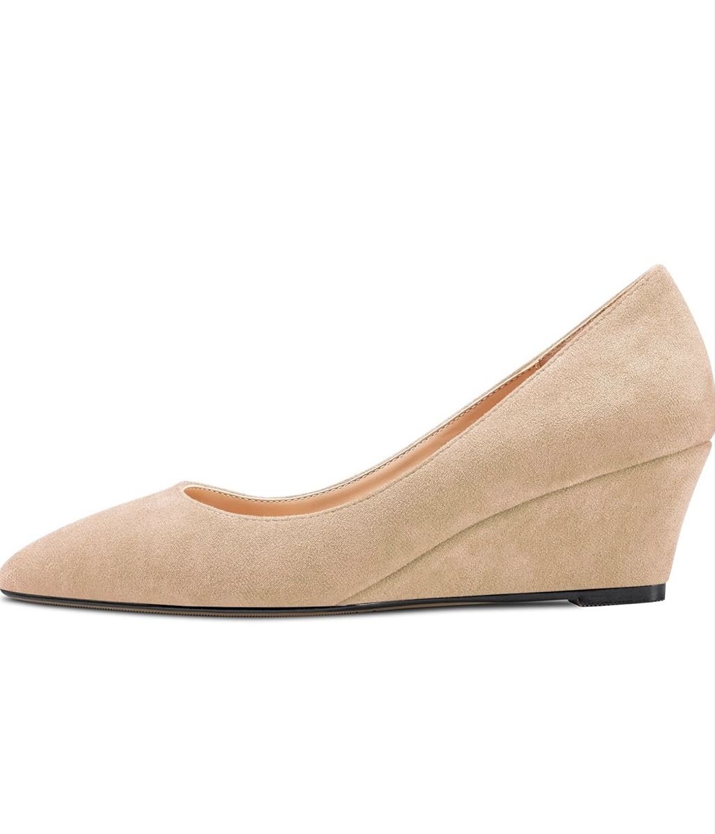 Scarpe da donna: Escarpin compensé, beige - New (Size 38) – Nuovo e nell'imballaggio originale da Collombey venduto da Cards07 2