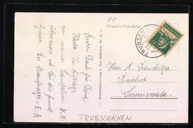 Ansichtskarten: Trubschachen, Kurhaus Blapbach bei Sch – Gebraucht aus Berlin von bartko-reher 1