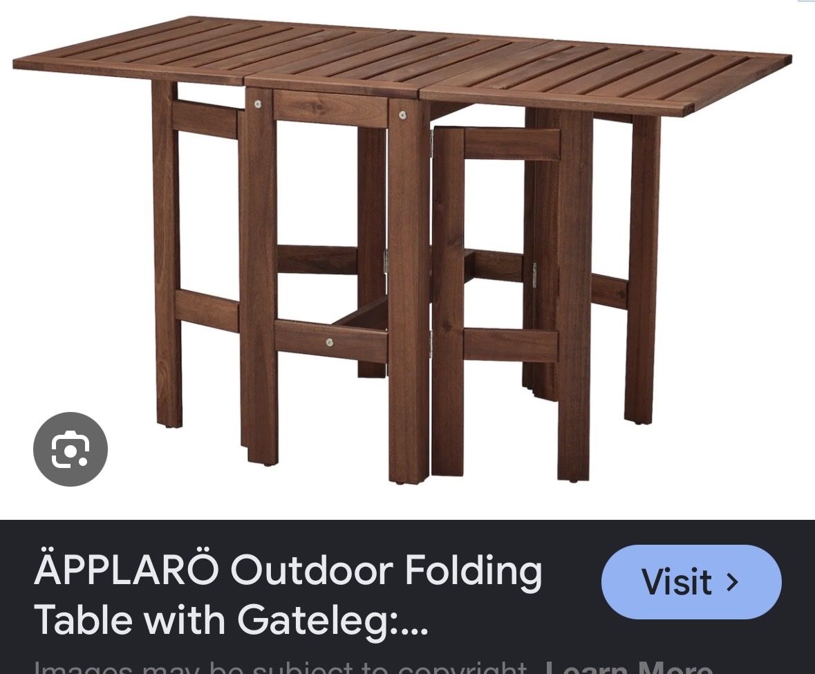 Ikea Tischset: IKEA APPALARO table + 2 chairs with pillows – Neu (gemäss Beschreibung) aus Pully von Sell_it_all 2