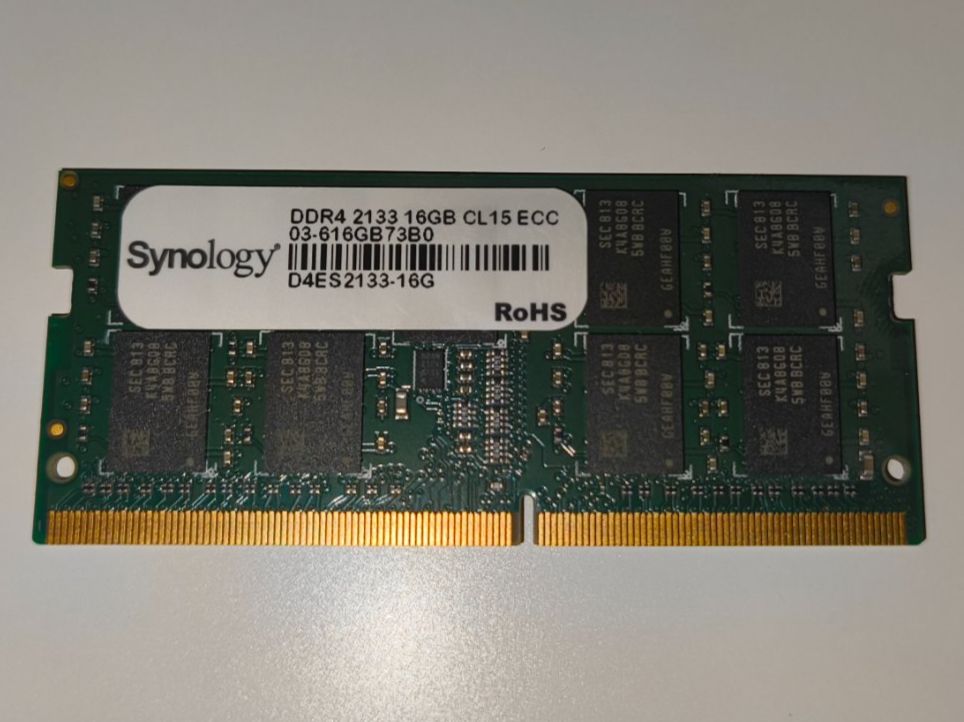 Memory / RAM: RAM Synology DDR4 16GB 2133MHz ECC CL15 SO-DIMM – Gebraucht aus Lausanne von Cedric.