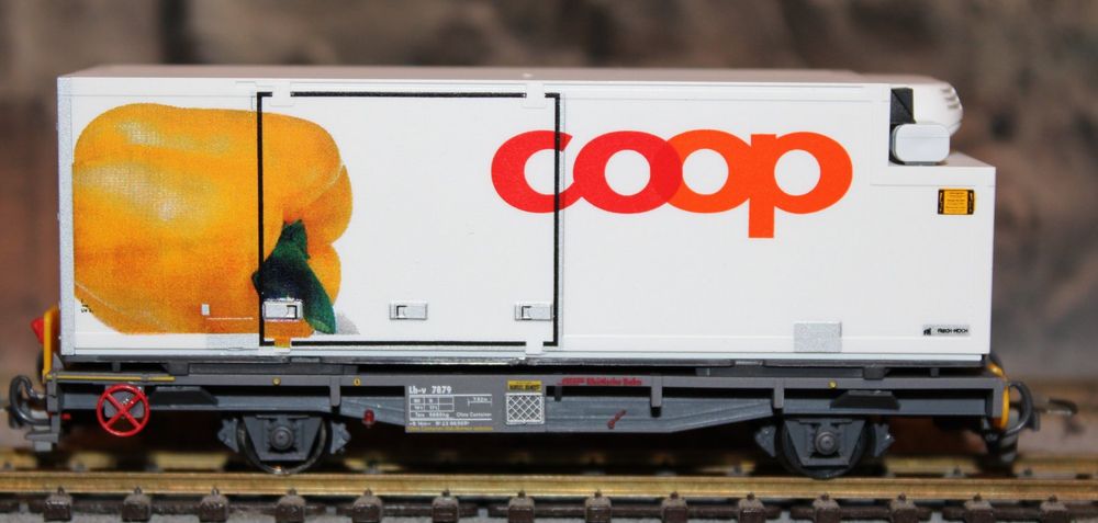 RhB Containertragwagen Lb-v COOP (Neu (gemäss Beschreibung)) in Baden ...