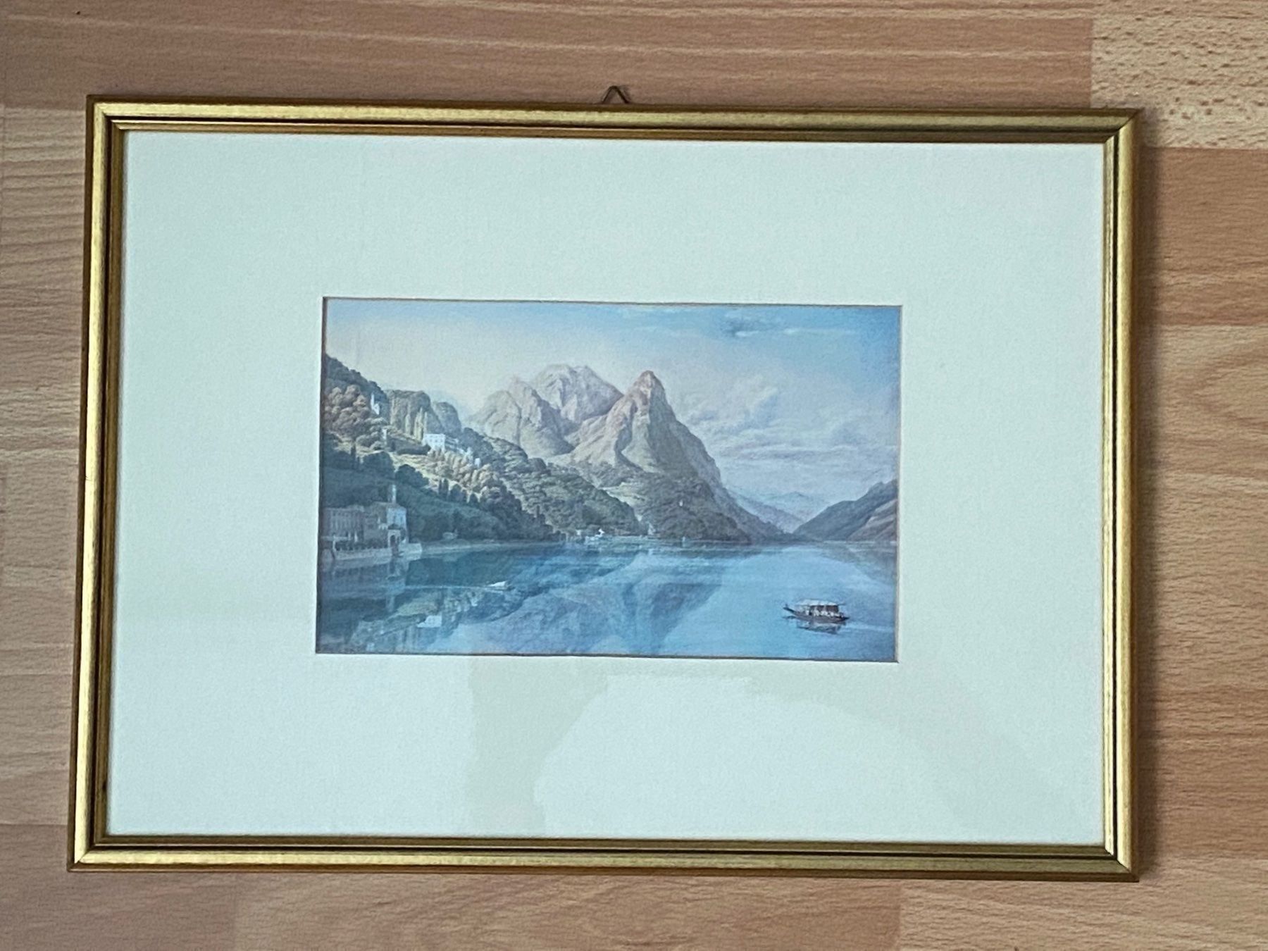 Foto & Immagini: Aquarell, Lago di Lugano, 1820. – Usato da Reinach BL venduto da bernascg