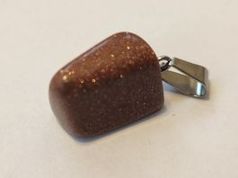 Pendentif pierre de soleil naturelle, bijou