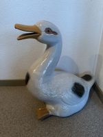 Grosse Keramik Gans Figur