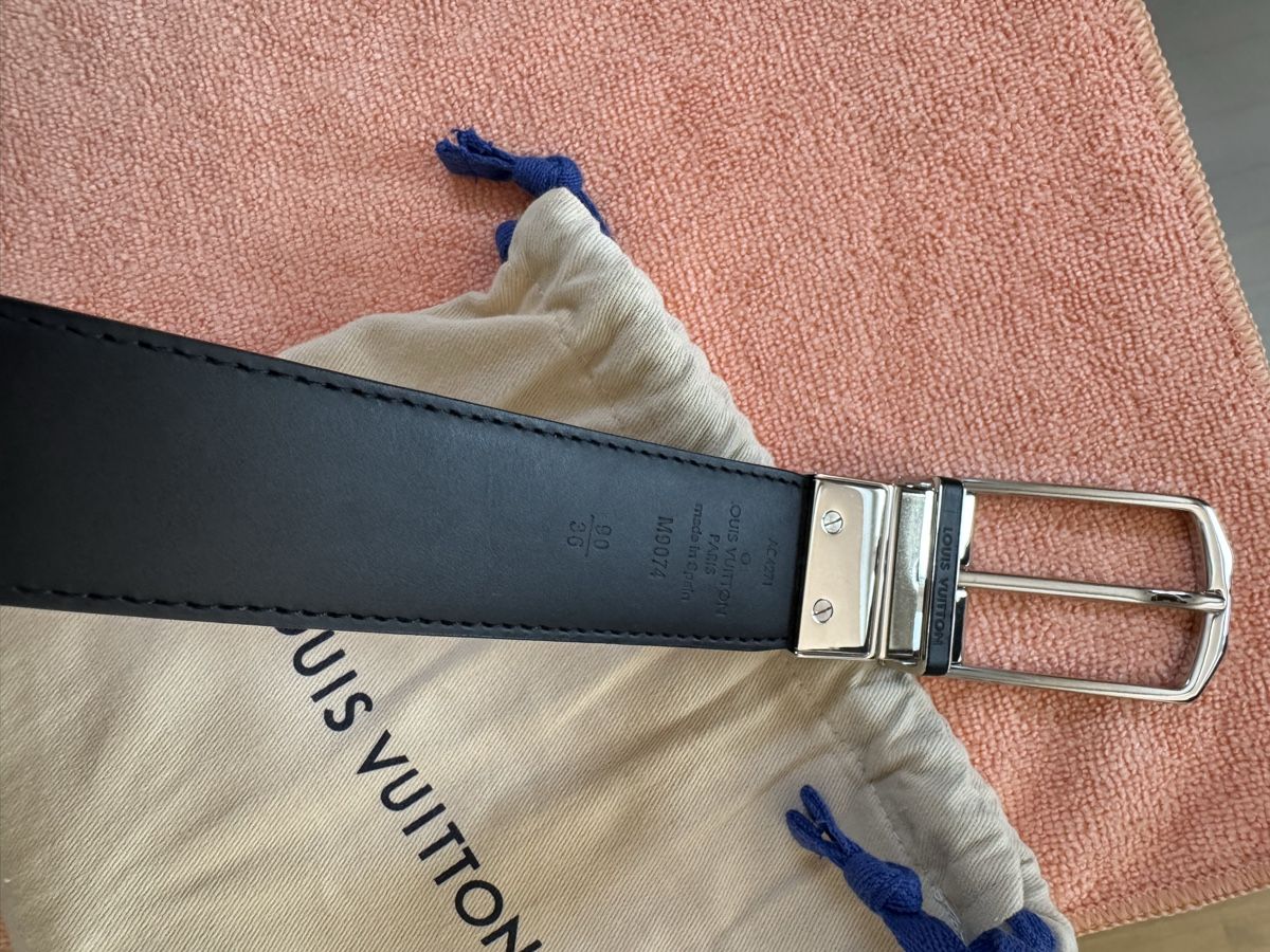 Louis Vuitton Ceintures: Louis Vuitton LV Initiales Monogram Eclipse Wendegürtel 90/3 – D'occasion à Kleinwangen par giuespo 2