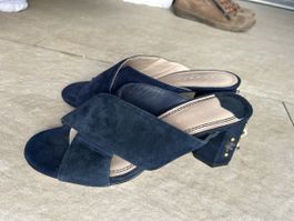 Sandales Sandro bleues en daim, taille 37 - Été chic!