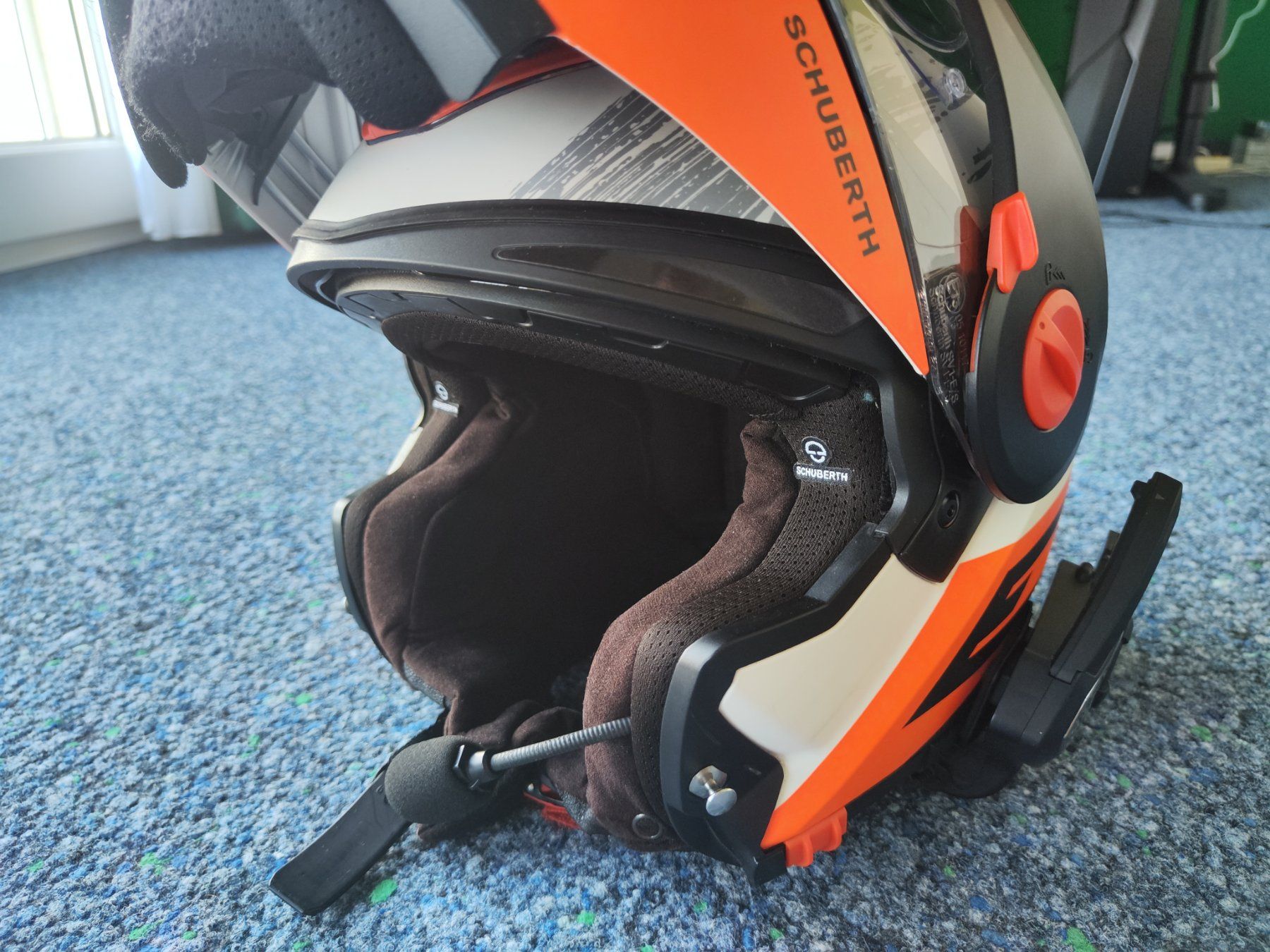Helme & Visiere: Schuberth E1 Helm  M(57) mit Sena 30K – Gebraucht aus Heiden von fierecar 2