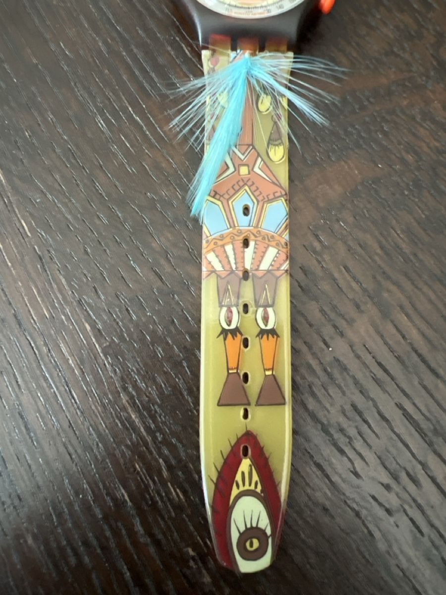 Swatch Orologi: Swatch Chrono (SCO100) Dancing Feathers – Nuovo e nell'imballaggio originale da Künten venduto da Spike17 3