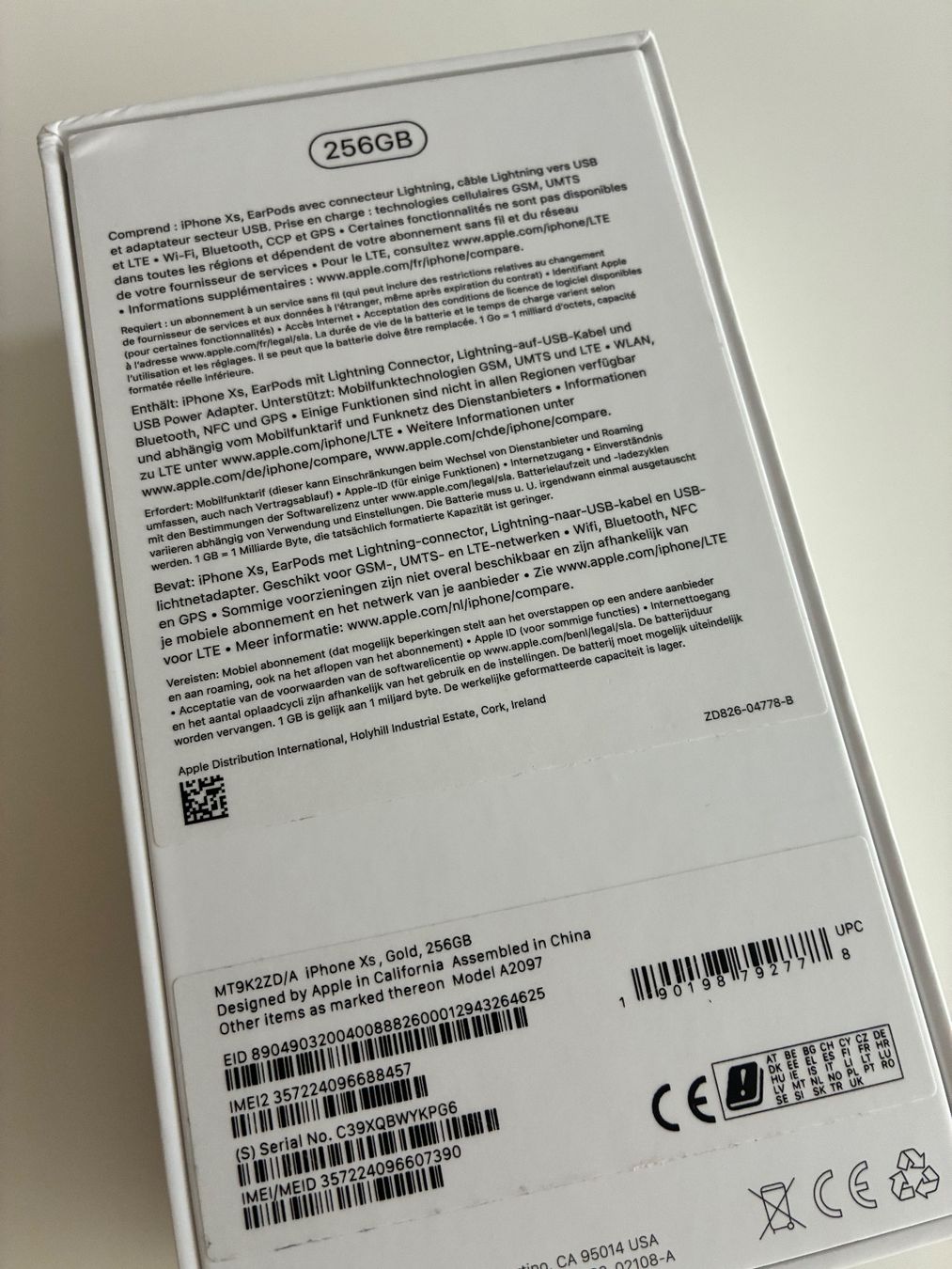 Apple Portables: iPhone XS 256GB mit Originalverpackung – D'occasion à Langenthal par pflirx 2