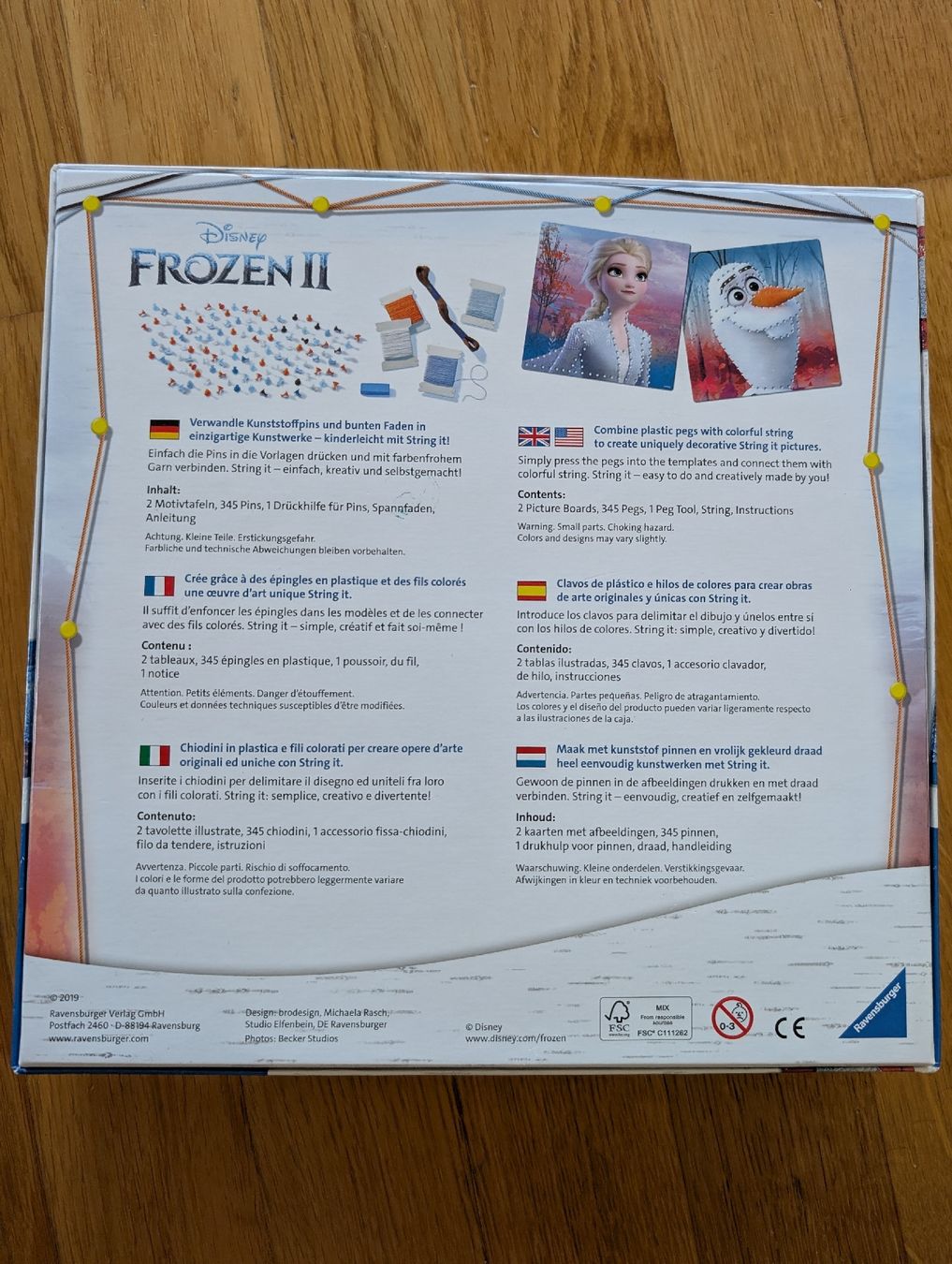 Kit bricolage: String it Frozen 2 Bastelset, Fadenbild – Usato da Wädenswil venduto da HummerZH 1