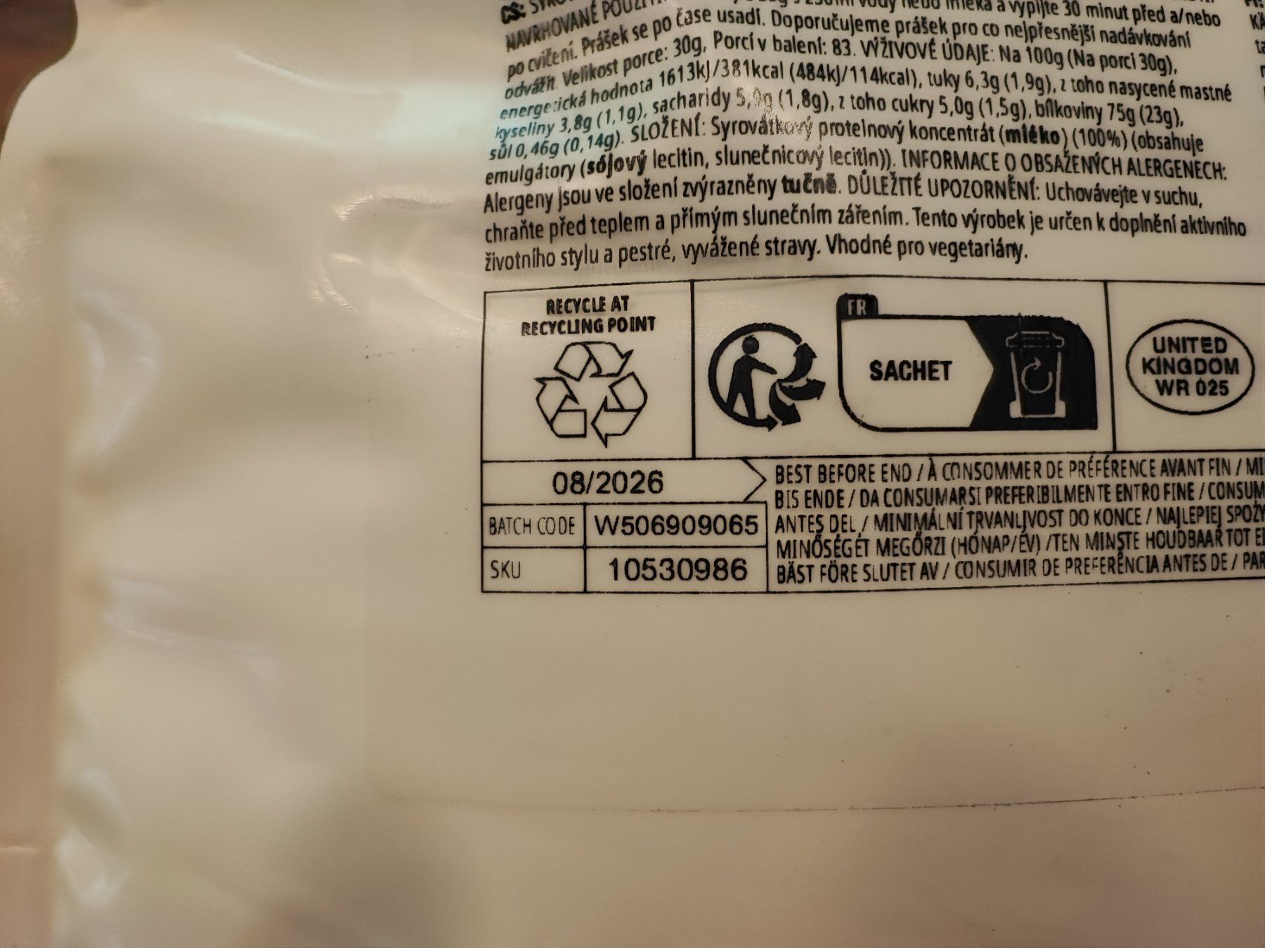 Cibi & Specialità: Myprotein Impact Whey Protein 2.5kg – Nuovo e nell'imballaggio originale da Beinwil am See venduto da stephanielarsen 2