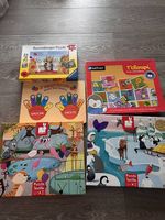 Lot de 5 puzzles et jeux éducatifs
