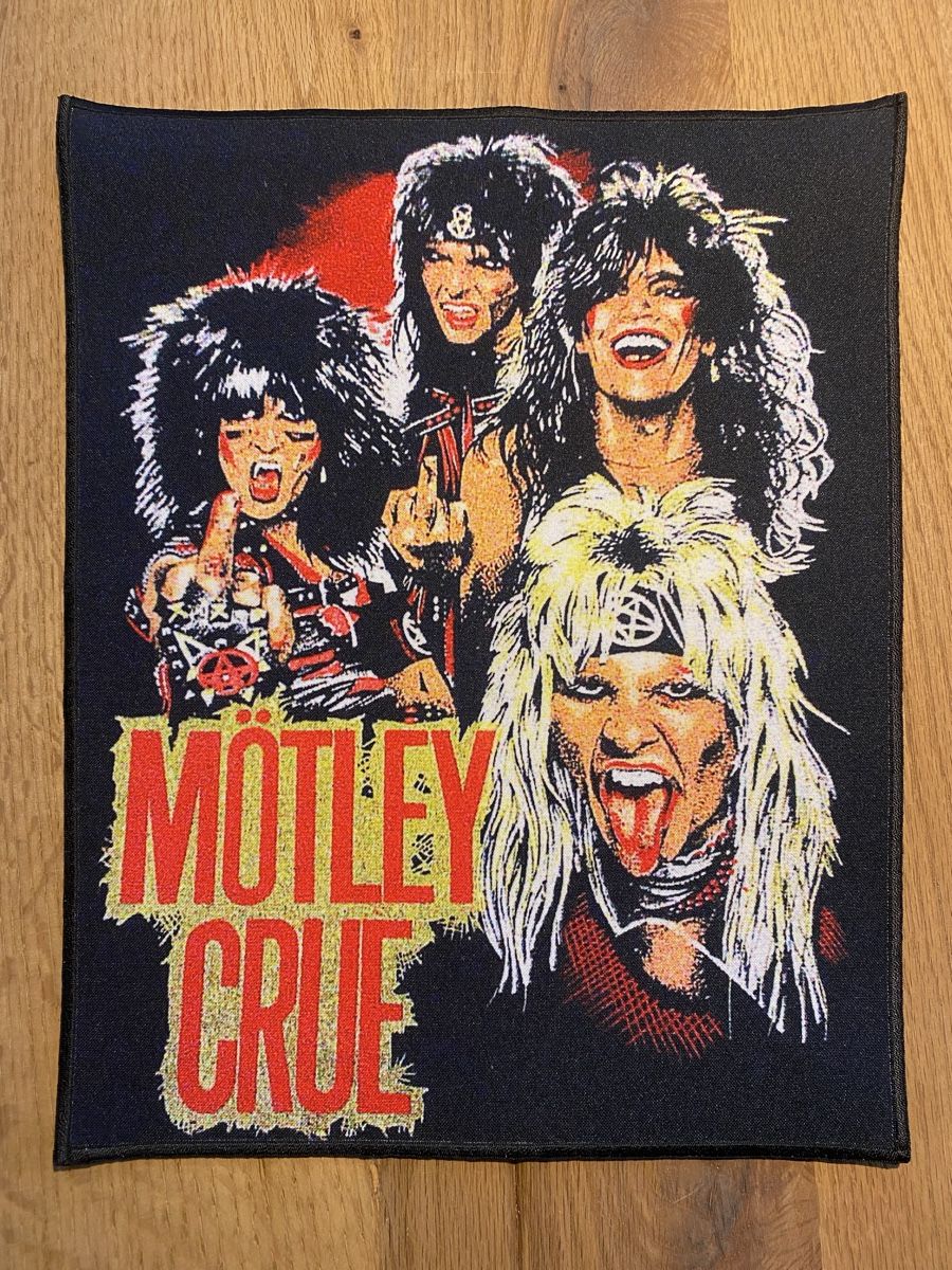 Toppe: Mötley Crüe Back Patch Rückenaufnäher – Nuovo (secondo la descrizione) da Möhlin venduto da Devilspunchbowl