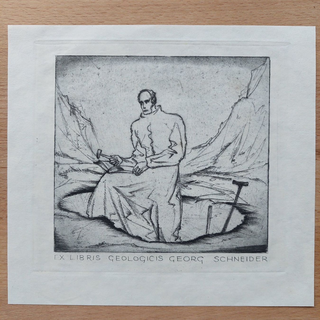 Gemälde: Exlibris Sepp Frank - Original Radierung mit Aquatinta – Gebraucht aus Obfelden von Exlibris-Art
