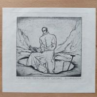 Exlibris Sepp Frank - Original Radierung mit Aquatinta