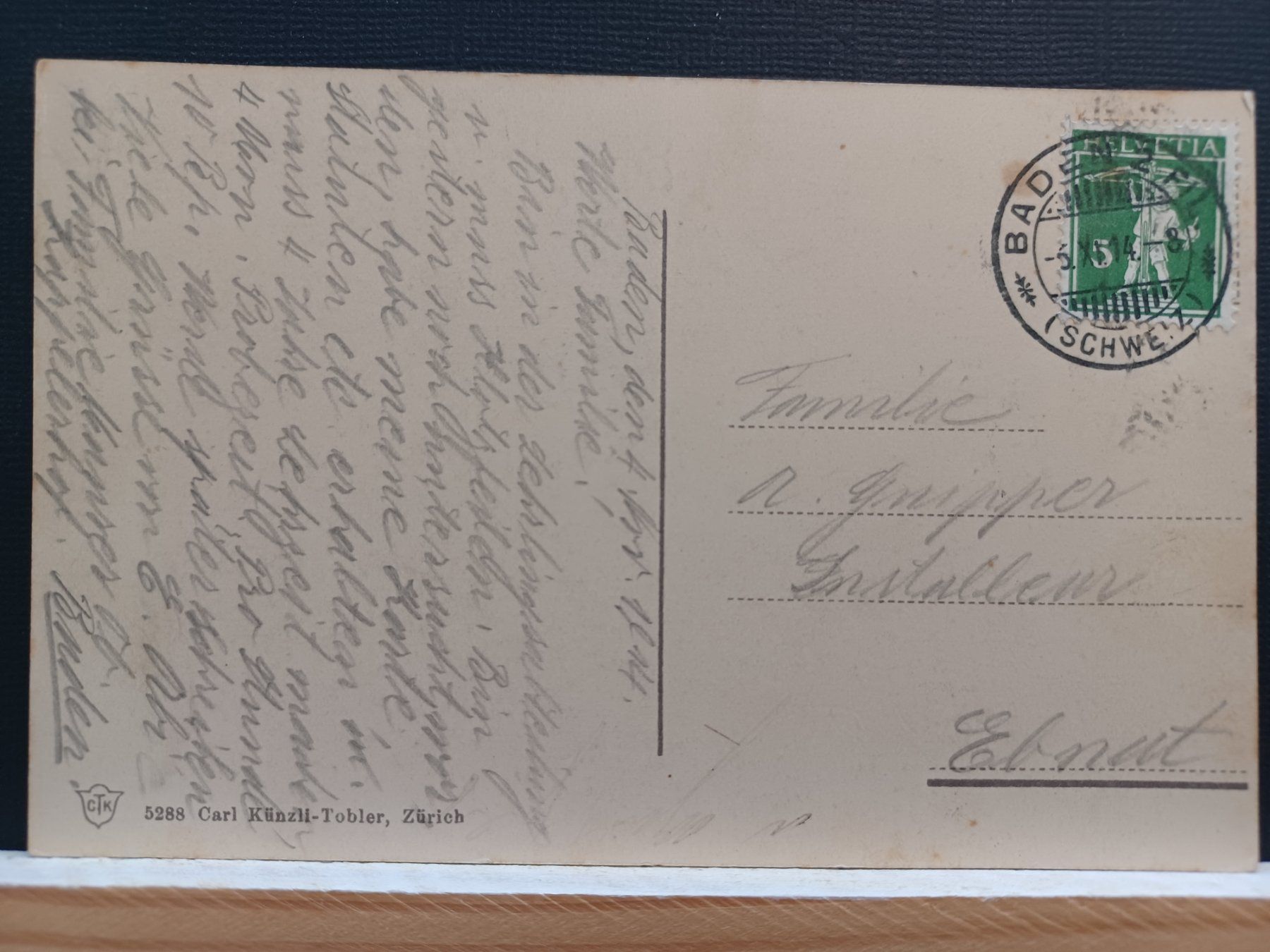 Cartoline postali: AG, Amphitheater Vindonissa Brugg 1914 – Usato da Aarau Rohr venduto da mgvw 4