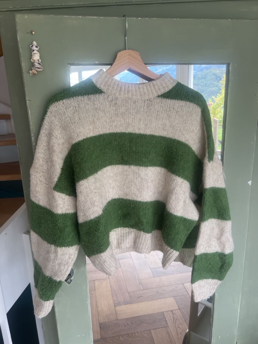 Pull&Bear Maglioni & Felpe: Pull&Bear Pull rayé vert et beige, taille S – Usato da Walenstadt venduto da Unianrig