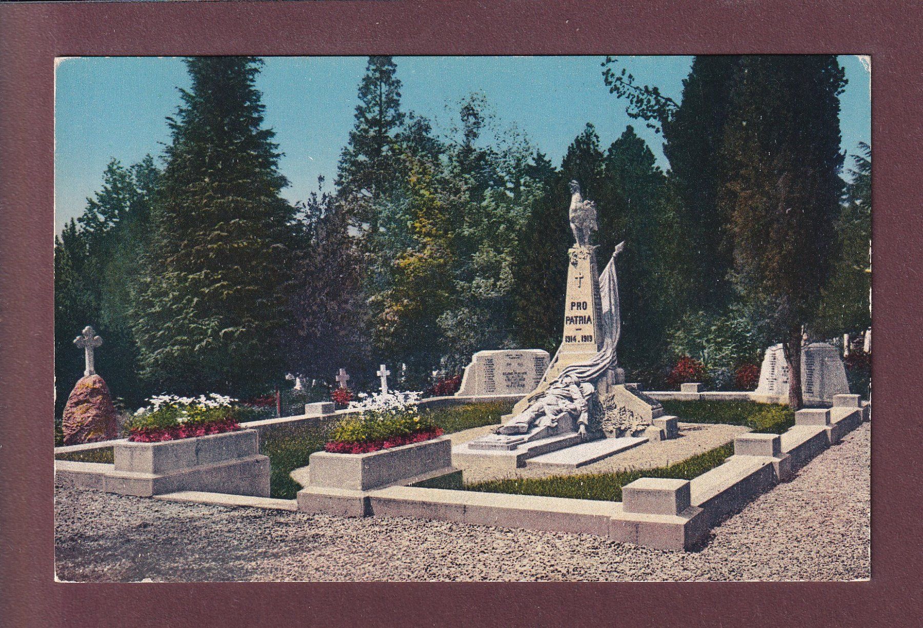 Ansichtskarten: CLARENS - Monument des internés – Gebraucht aus Pully von nicecards