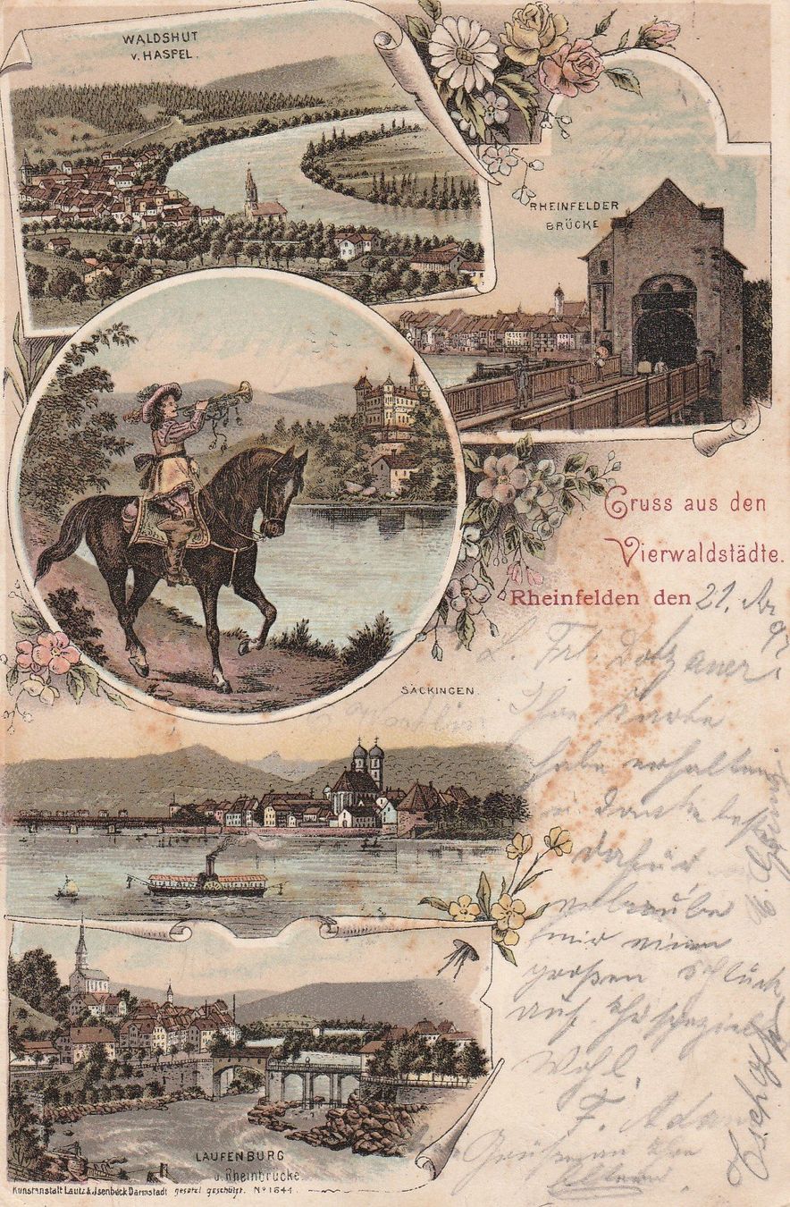 Cartes postales: Rheinfelden-Litho 1897 – D'occasion à uttwil par Koehlerfred