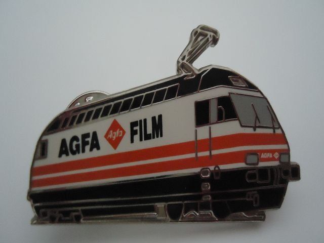 SBB/CFF/FFS Placchette & Badge: Pin SBB AGFA Werbelok RE 460 – Usato da Ergisch venduto da Haemmerli59
