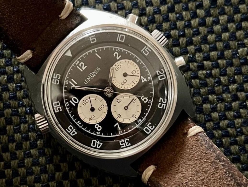 Lemania Orologi: Rare Vintage Lemania Panda Chronograph – Usato da Morges venduto da 24time 6