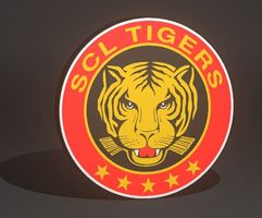 SLC Langau Tigers lightbox lampe