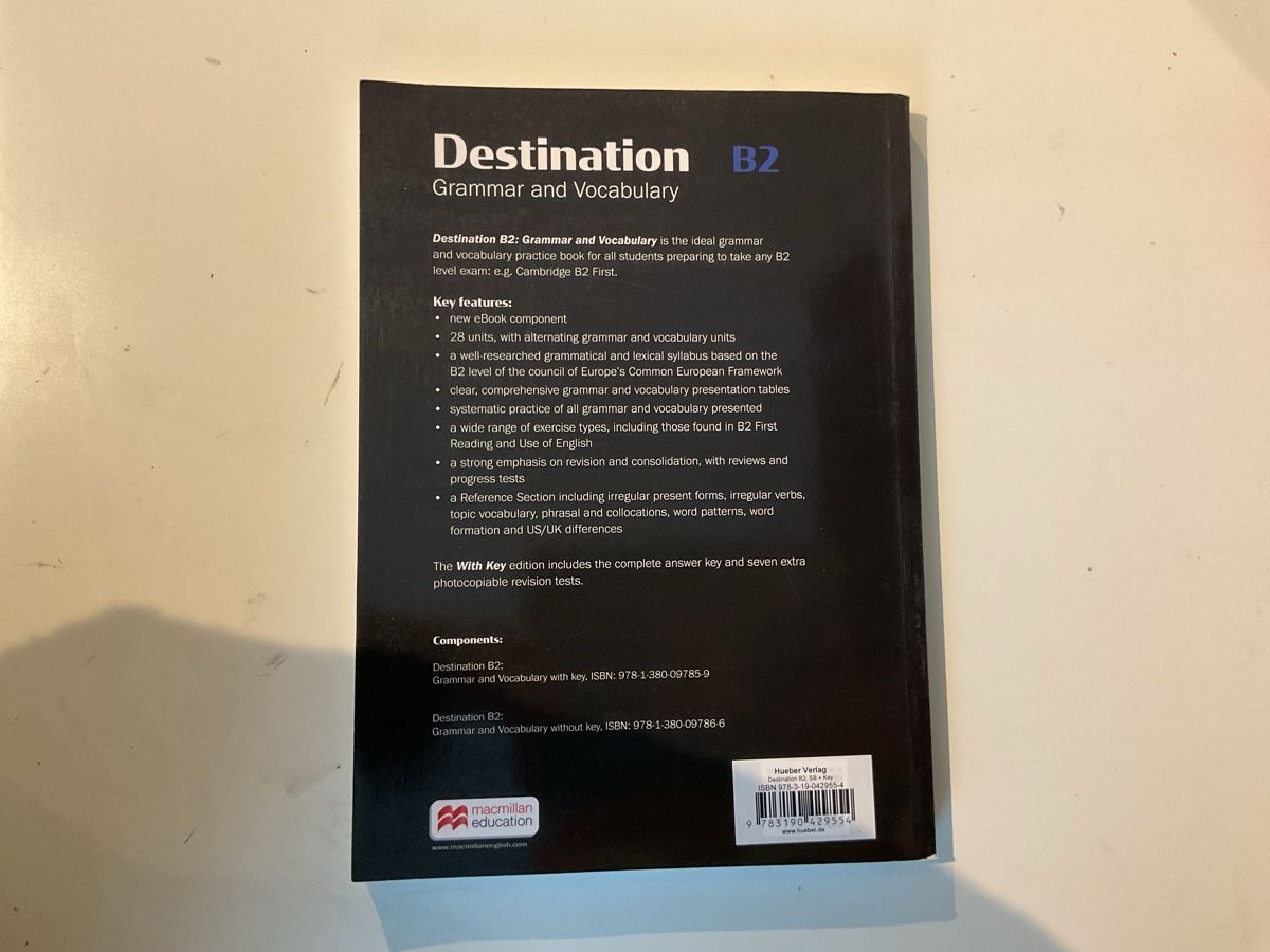 Libri: Destination B2 Grammar & Vocabulary Buch englisch – Usato da Rüti ZH venduto da lua_99pv 1