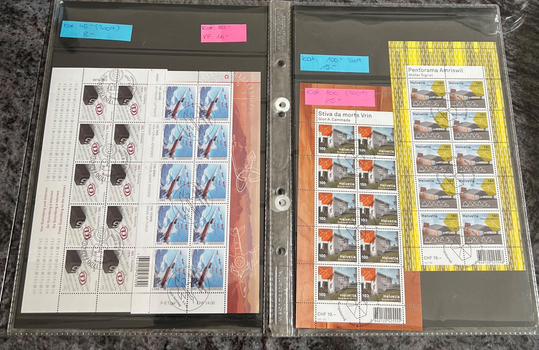 Tutti i francobolli: Diverse CH Briefmarken Bogen. Katalogwert ca. 1000.- – Usato da Münchenbuchsee venduto da dani1113 3