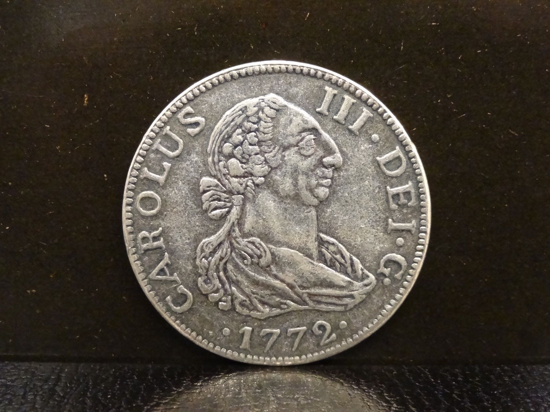 Tutti le monete: REPLIKA einer antiken Silbermünze  HISPANIARUM REX 1772 – Usato da Kerzers venduto da djstarsky73 1