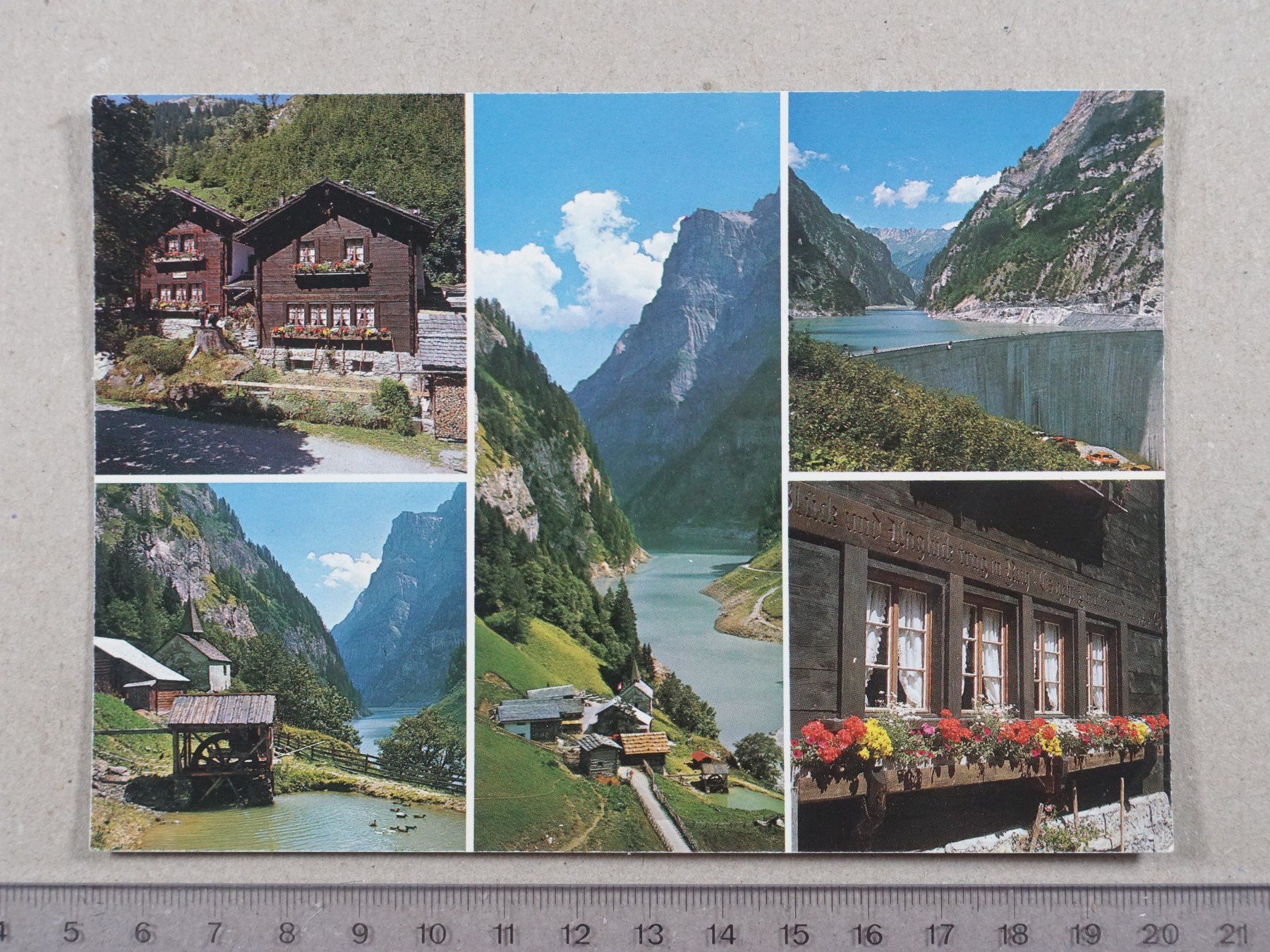 Cartoline postali: Calfeisental, St.Martin, Stausee Gigerwald – Usato da Lenzburg venduto da fh1
