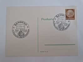 Deutsches Reich Postkarte Briefmarke 1939