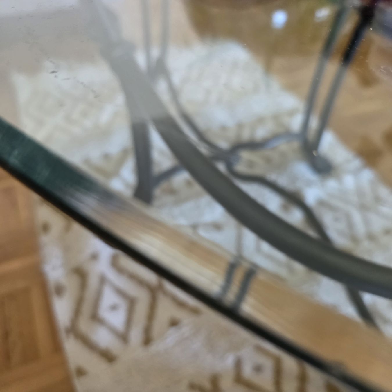 Tavoli: Glass Coffee Table with Wrought Iron Base - Elegant! – Usato da Zollikofen venduto da Tamyru77 3
